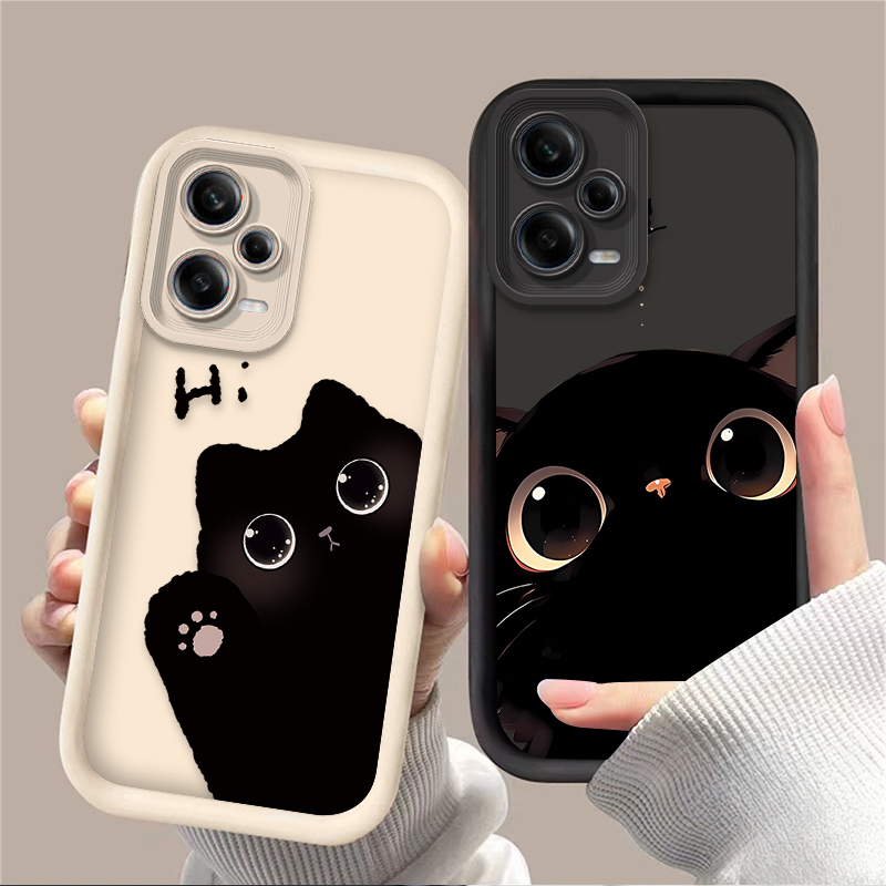 Xiaomi Redmi Note 14 - Mooie Big Eyed Cat telefoonhoes voor